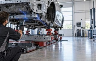 Laser Scanning an Exposed Car Chassis